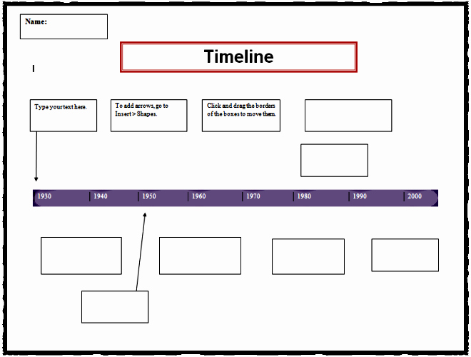 Timeline Of events Template Word Unique Timeline Sjl Teacher Professional Development