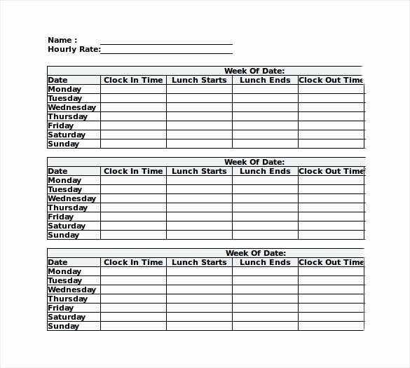 Timesheet Sign In and Out Beautiful This Time In and Out Sheet Weekly Timesheet Pdf Build A