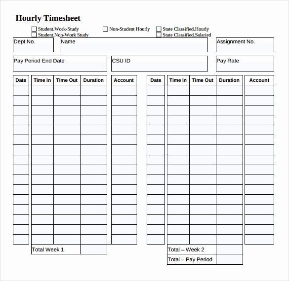 Timesheet Sign In and Out Fresh 15 Employee Timesheets Template