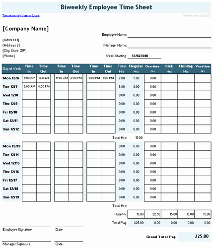 Timesheet Sign In and Out Lovely Time Sheet Template for Excel Timesheet Calculator