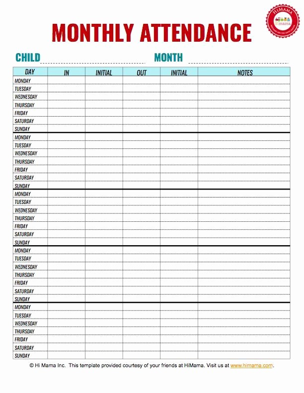 Timesheet Sign In and Out New Image Result for Template for Babysitter Parents Sign In