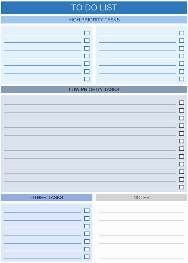 To Do List Excel Template Lovely to Do List Templates for Excel