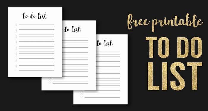 To Do List Free Templates Best Of Free Printable to Do List Template Paper Trail Design