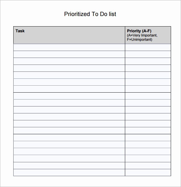 To Do List Free Templates Elegant 17 Sample to Do List Templates Download for Free