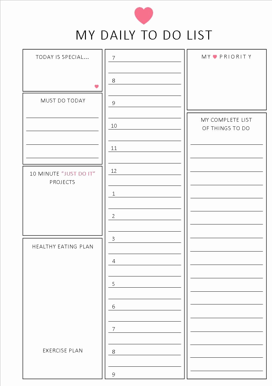 To Do List organizer Template Luxury Unavailable Listing On Etsy
