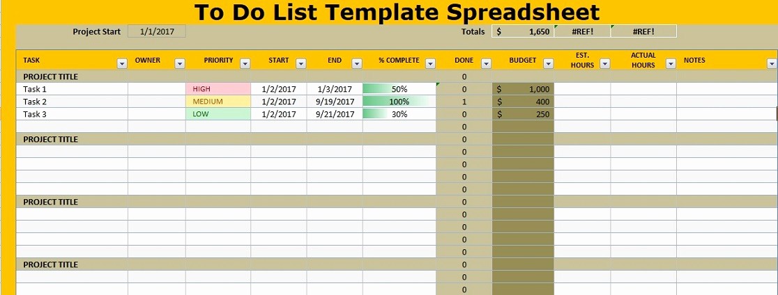 To Do List Templates Excel Elegant to Do List Template Spreadsheet Excel