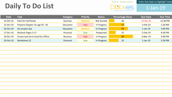 to do list excel template 181