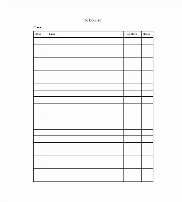 To Do List Templates Printable Inspirational to Do List Template 13 Free Word Excel Pdf format