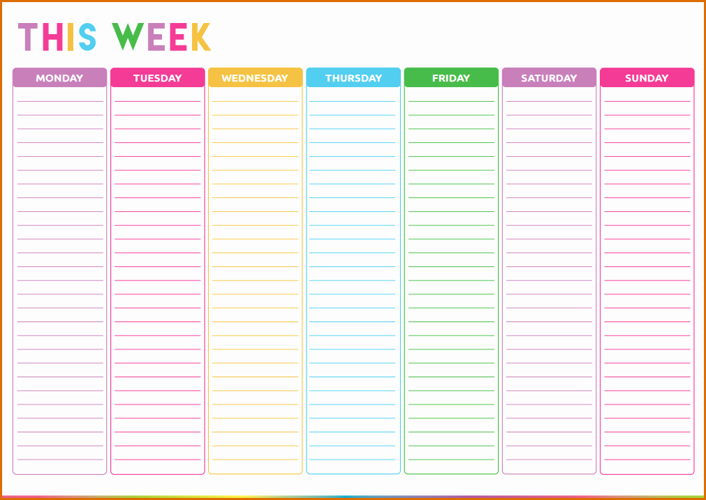 To Do List Weekly Template Elegant 8 Weekly to Do List Template