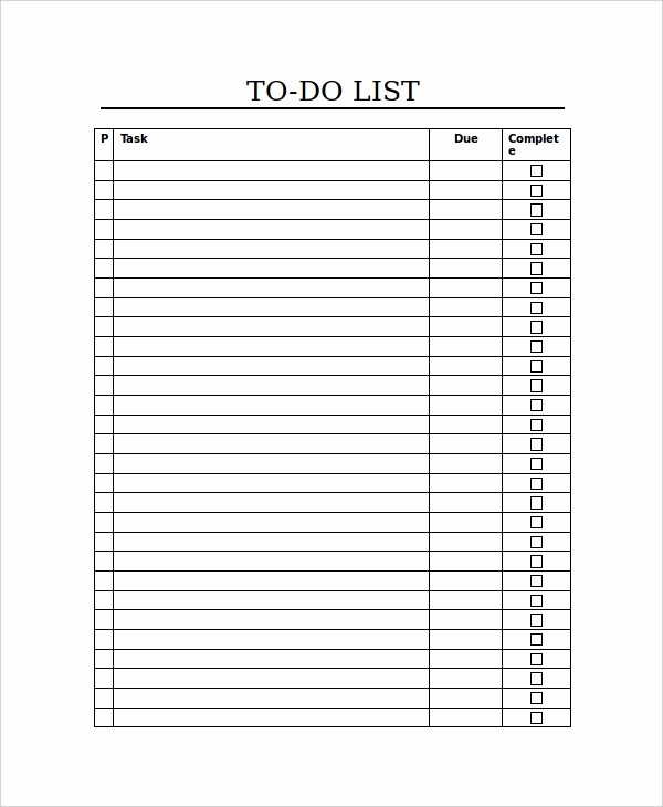 To Do List Word Doc Beautiful Checklist Template 15 Free Word Excel Pdf Document