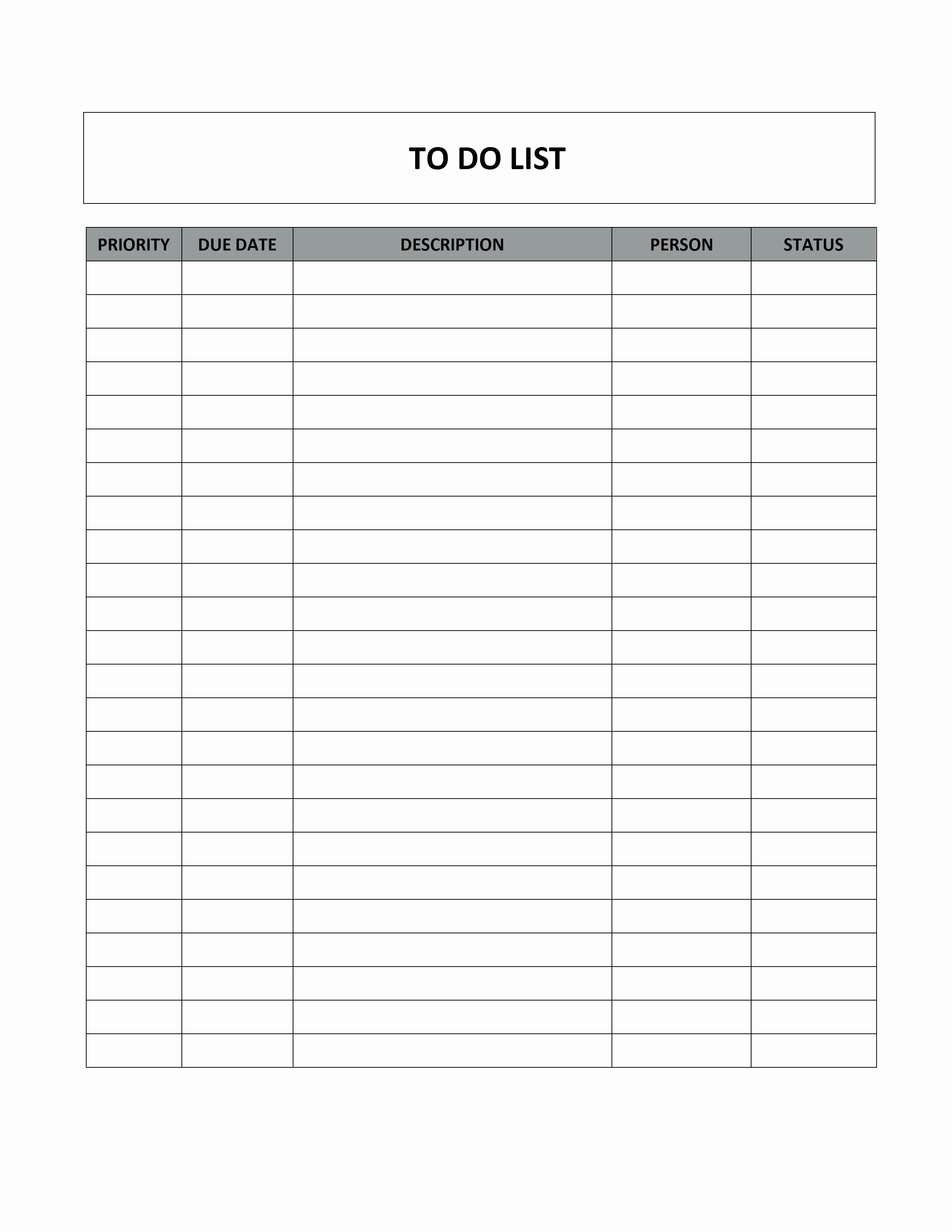 To Do List Word Doc Best Of Template Word Packing List Template