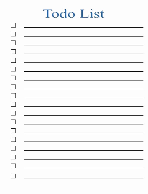 To Do List Word Doc Inspirational 6 Microsoft to Do List Template for Word Uprvt
