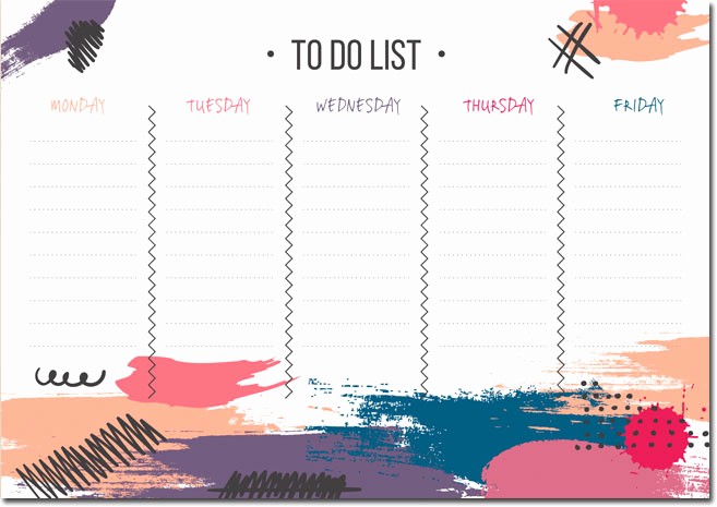 Today to Do List Template Awesome 10 Students Weekly Itinerary and Schedule Templates