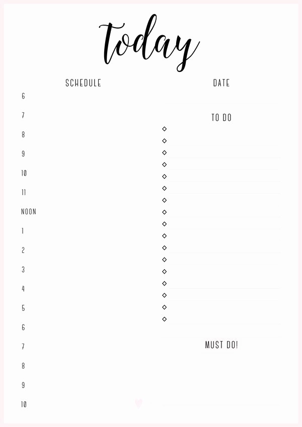 Today to Do List Template Awesome Free Printable Irma Daily Plannersyou May Also Like