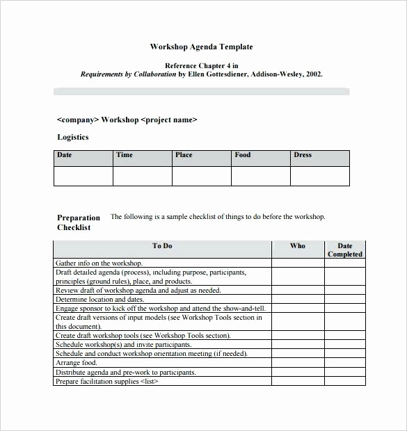 Training Agenda Template Microsoft Word Best Of Sample Meeting Agenda Template for Word Business Effective