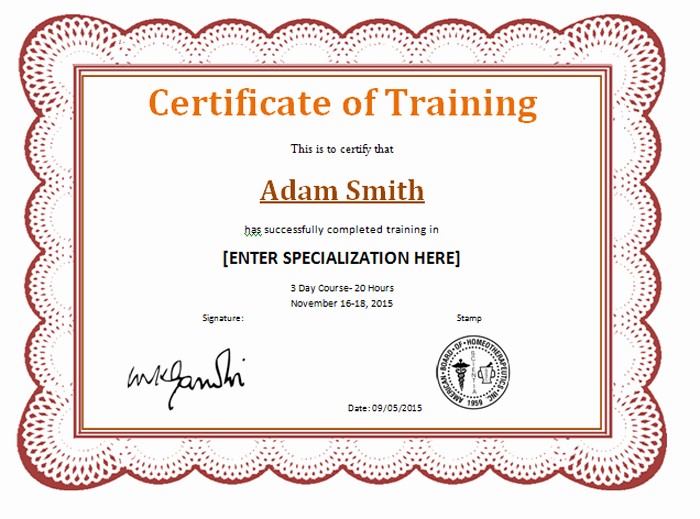Training Certificate Template Free Download Awesome 15 Training Certificate Templates Free Download Designyep