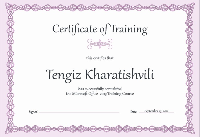 Training Certificates Templates Free Download Inspirational 15 Training Certificate Templates Free Download Designyep