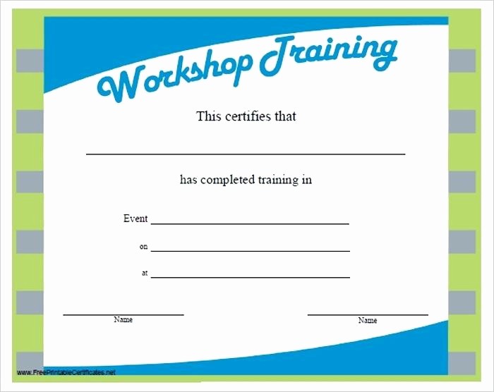 Training Certificates Templates Free Download Luxury Training Certificate Template – Pglab