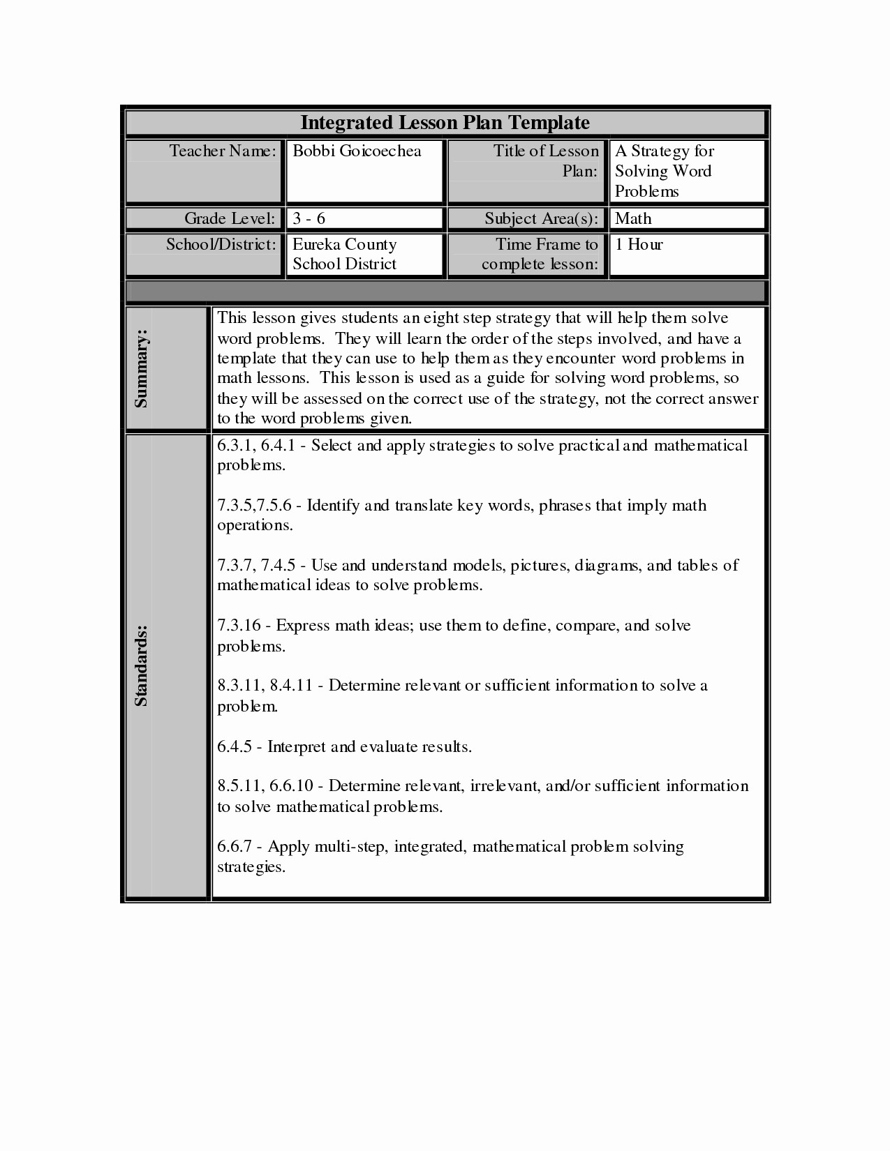 Training Lesson Plan Template Word Beautiful Lesson Plan Template Word