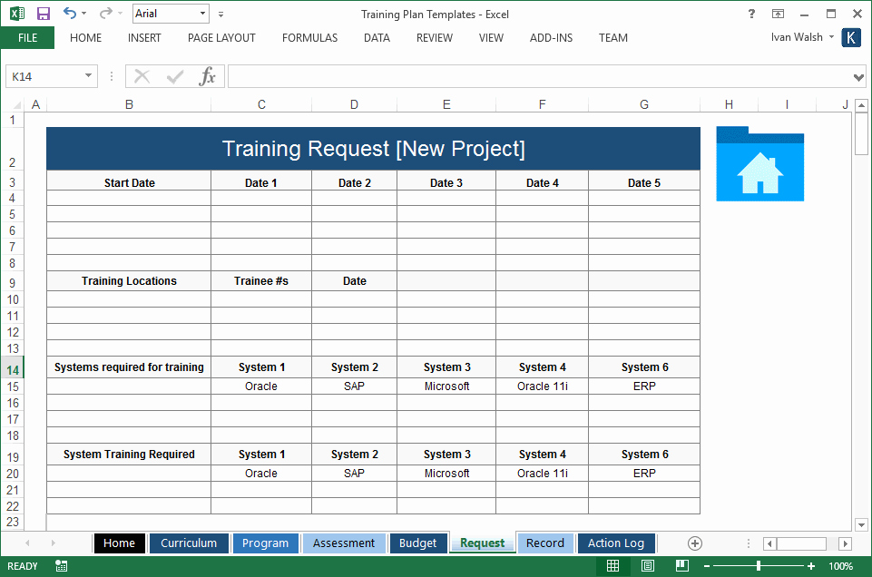 Training Plan Template Excel Download Awesome Training Plan Template – 20 Page Word &amp; 14 Excel forms
