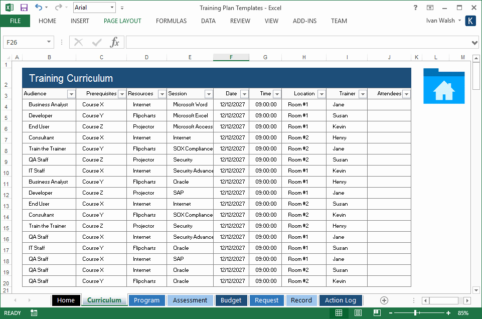 Training Plan Template Excel Download Best Of Training Plan Template – 20 Page Word &amp; 14 Excel forms