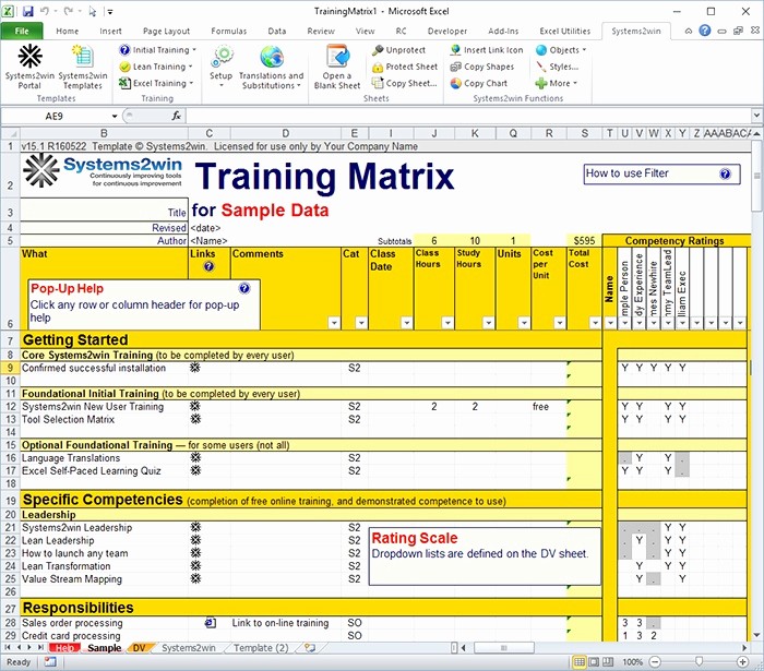 Training Plan Template Excel Download Unique Training Plan Template Excel Download Training Matrix