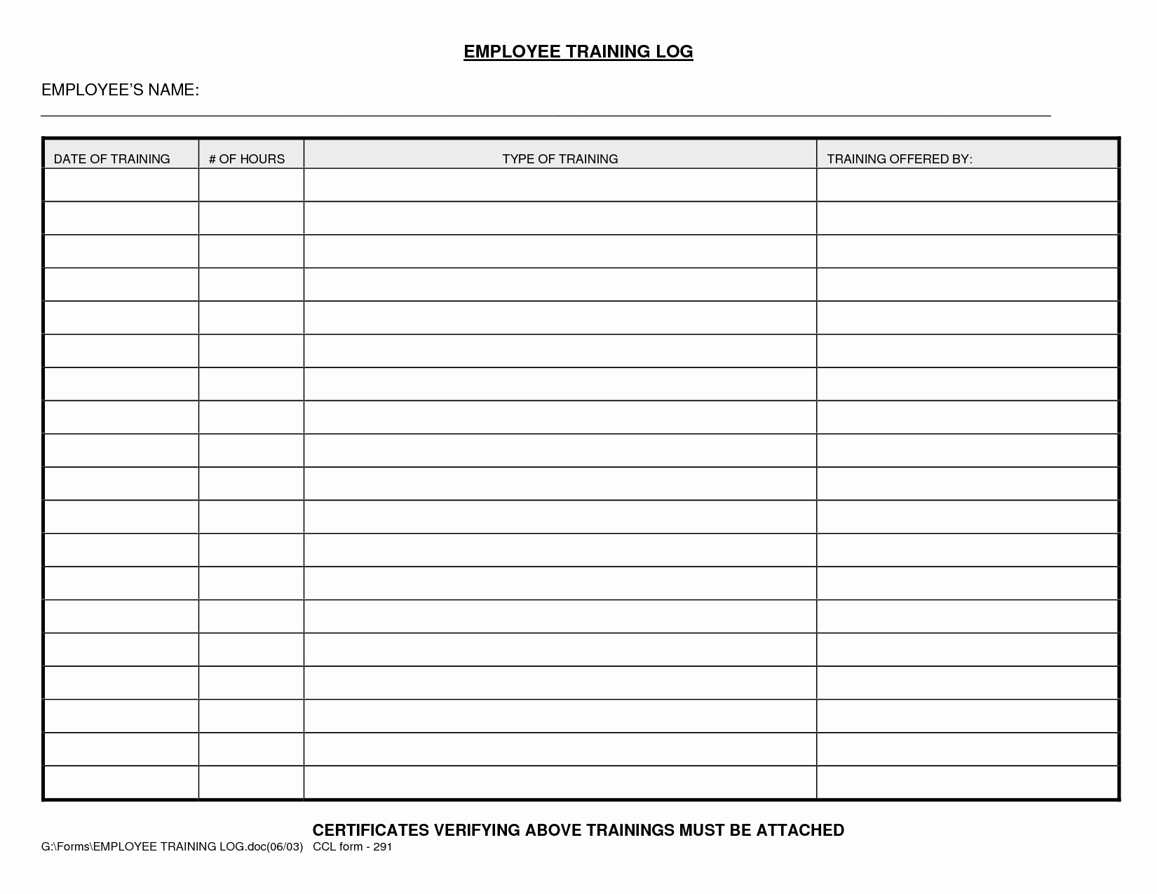 Training Sign In Sheet Excel Luxury Best S Of Training Log Template Employee Training