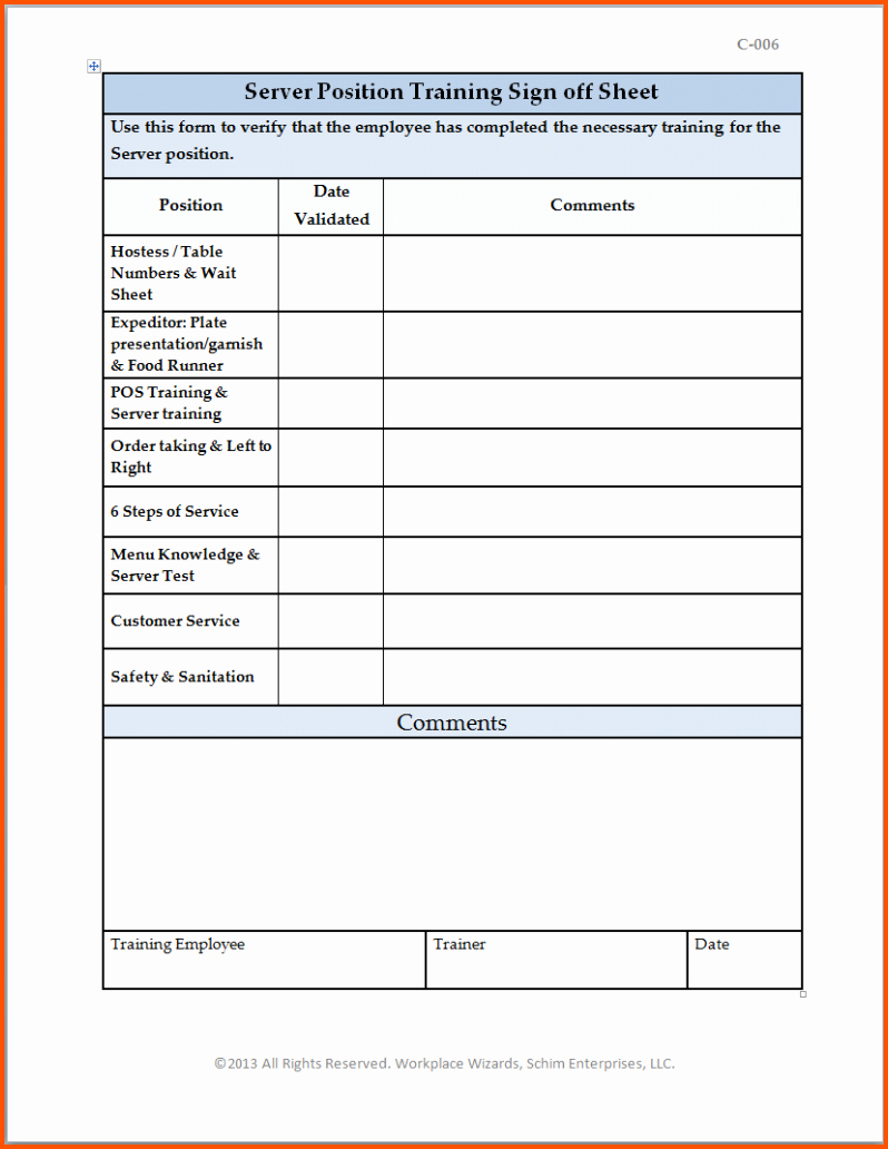 Training Sign In Sheet Excel New Employee Sign F Sheet Template to Pin On