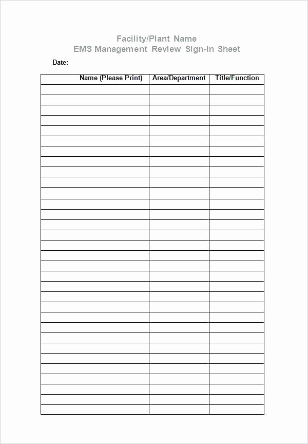 Training Sign In Sheet Excel New Workout Sheet Template Free Log Training attendance