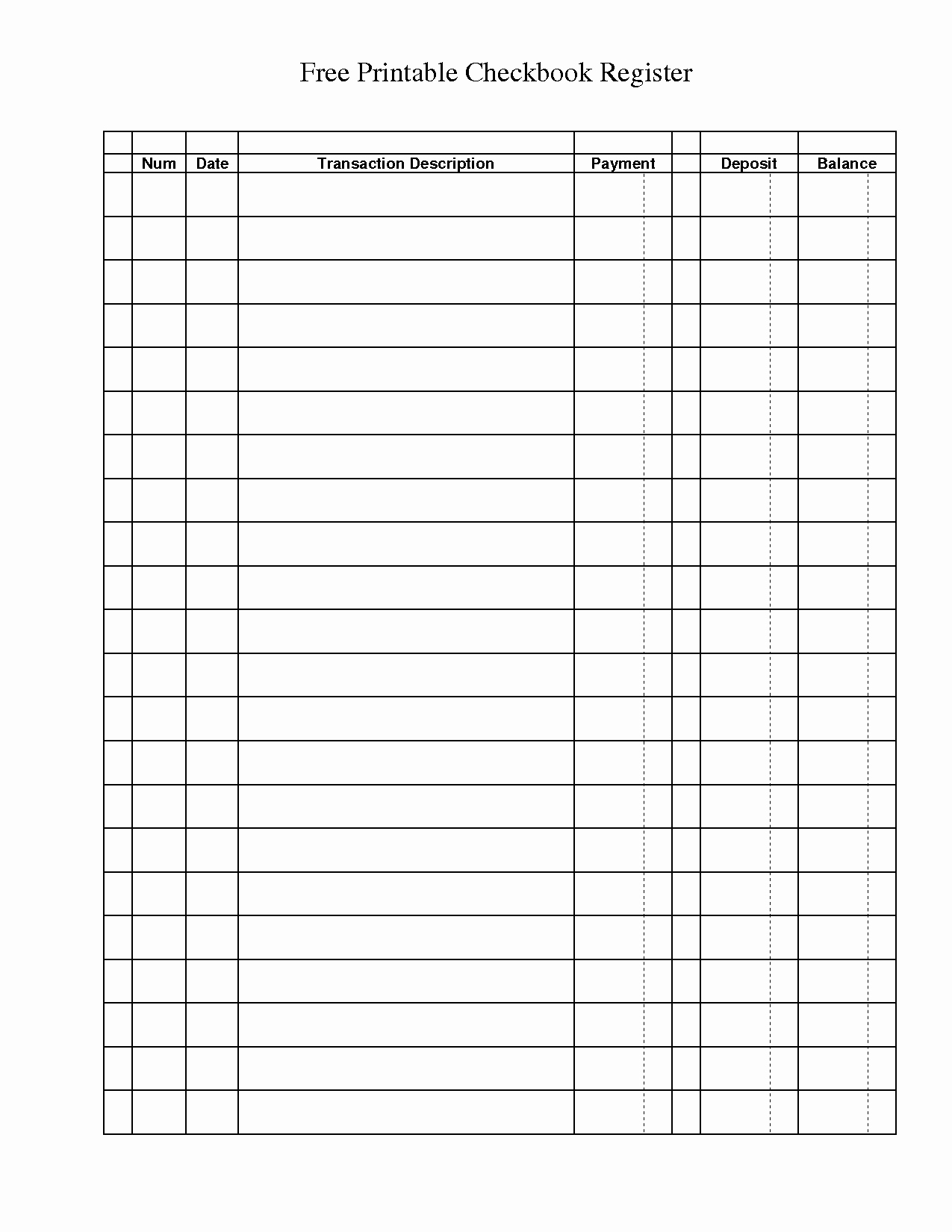 Transaction Register for Checking Account Beautiful General Ledger Template Printable