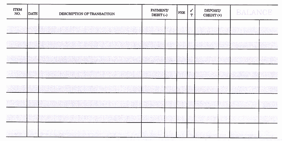 Transaction Register for Checking Account Best Of 6 Checkbook Register Templates – Word Templates