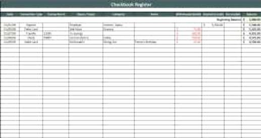Transaction Register for Checking Account Elegant 9 Excel Checkbook Register Templates Excel Templates