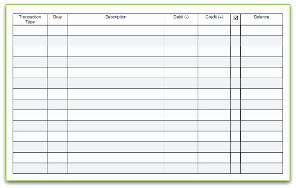 Transaction Register for Checking Account Inspirational 5 Printable Check Register Templates formats Examples