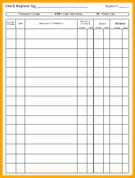 Transaction Registers for Checking Accounts Awesome 99 Blank Check Register Worksheet Check Register Review