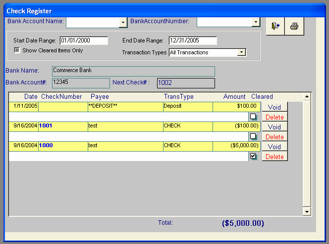 Transaction Registers for Checking Accounts Elegant Check Register Report for Advantage Salon software Salon