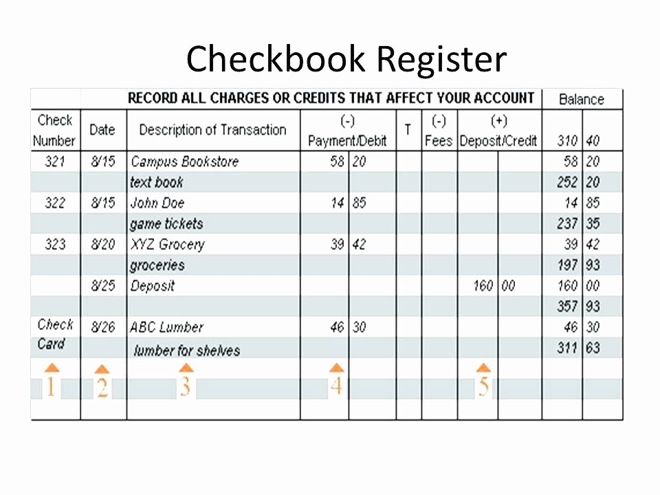 Transaction Registers for Checking Accounts Elegant Checking Account Register Template Business Check Book