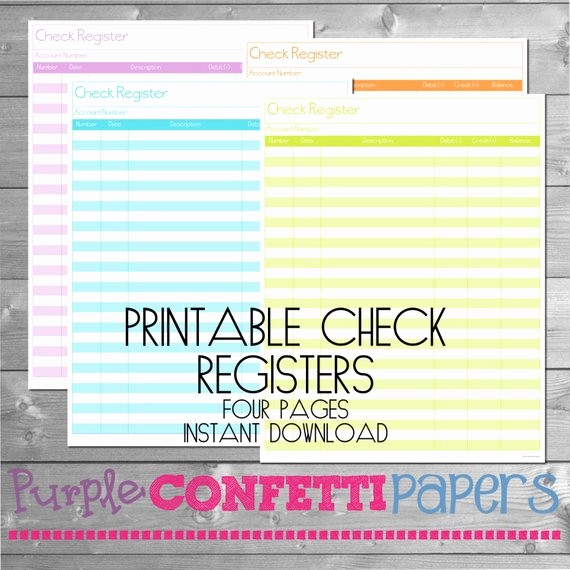 Transaction Registers for Checking Accounts Inspirational Printable Check Register Check Register Checking Register