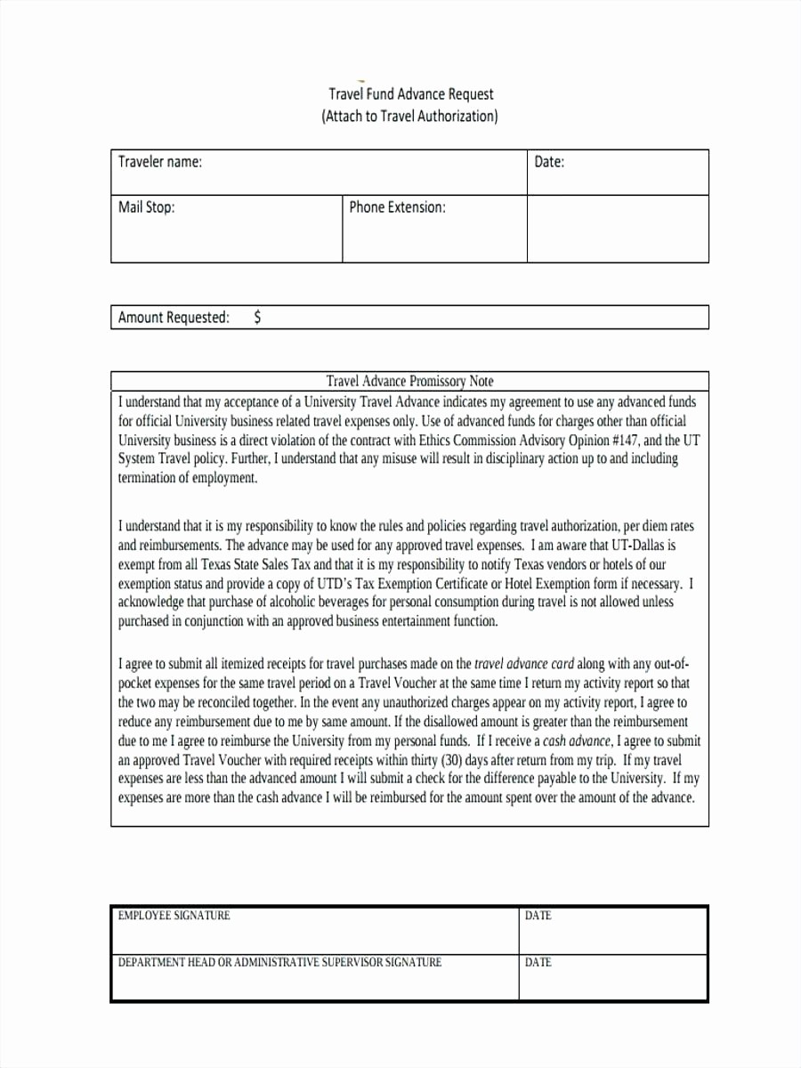 Travel Advance Request form Template Lovely Template Request for Funds Template