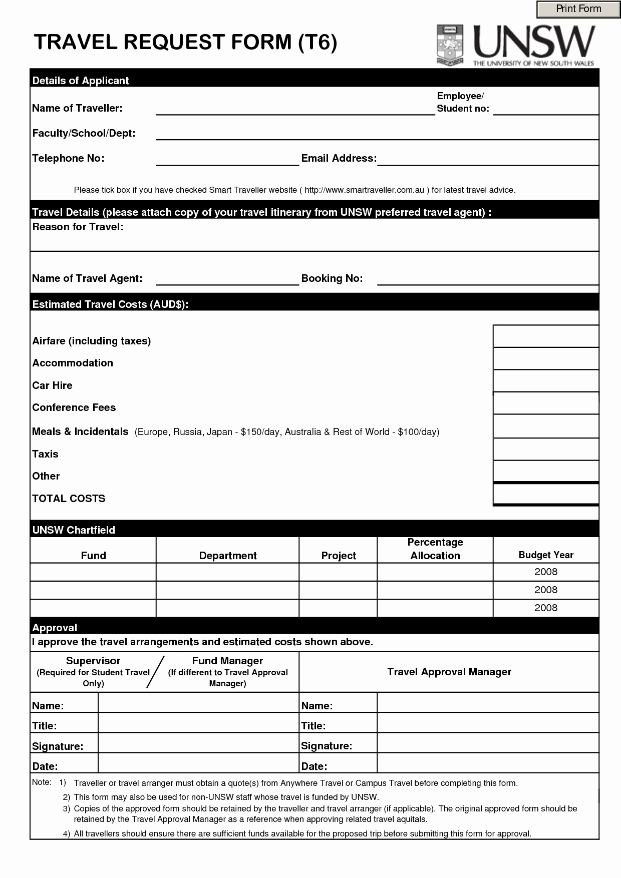 Travel Request form Template Excel Awesome 5 Best Of Business Travel Request form Template