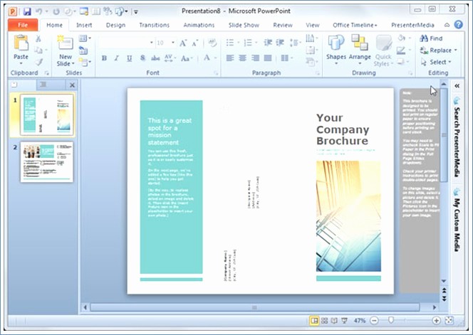 Tri Fold Brochure Template Powerpoint New Tri Fold Brochure Template Powerpoint