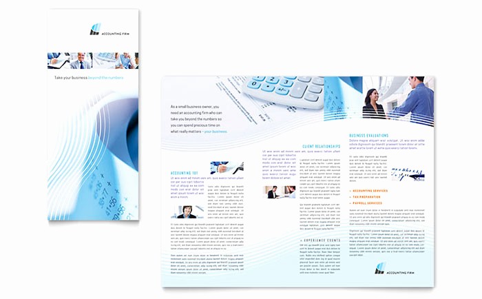 Tri Fold Brochure Template Publisher Awesome Accounting Firm Tri Fold Brochure Template Word &amp; Publisher