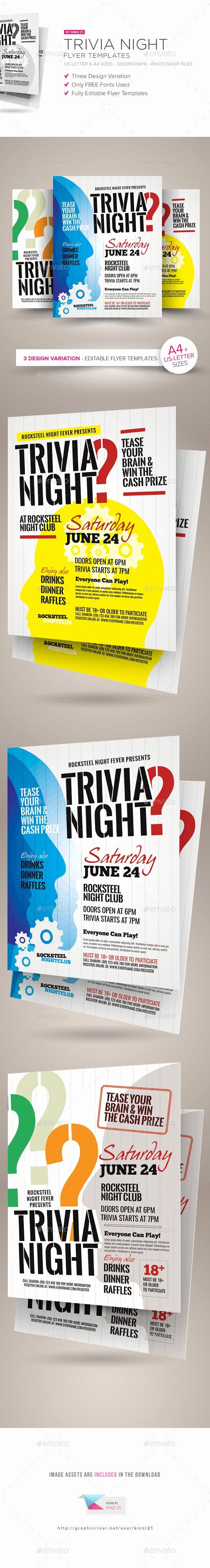 Trivia Night Flyer Template Free Elegant Trivia Night Flyer Templates