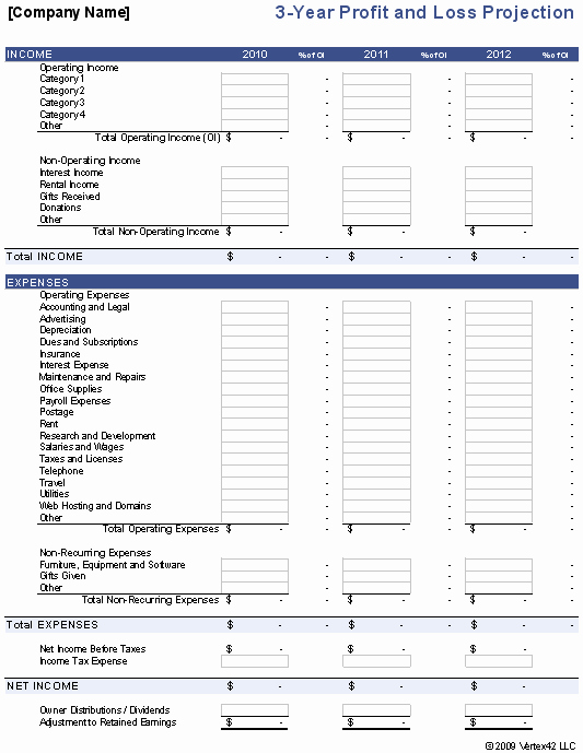 50 Trucking Profit and Loss Spreadsheet Template