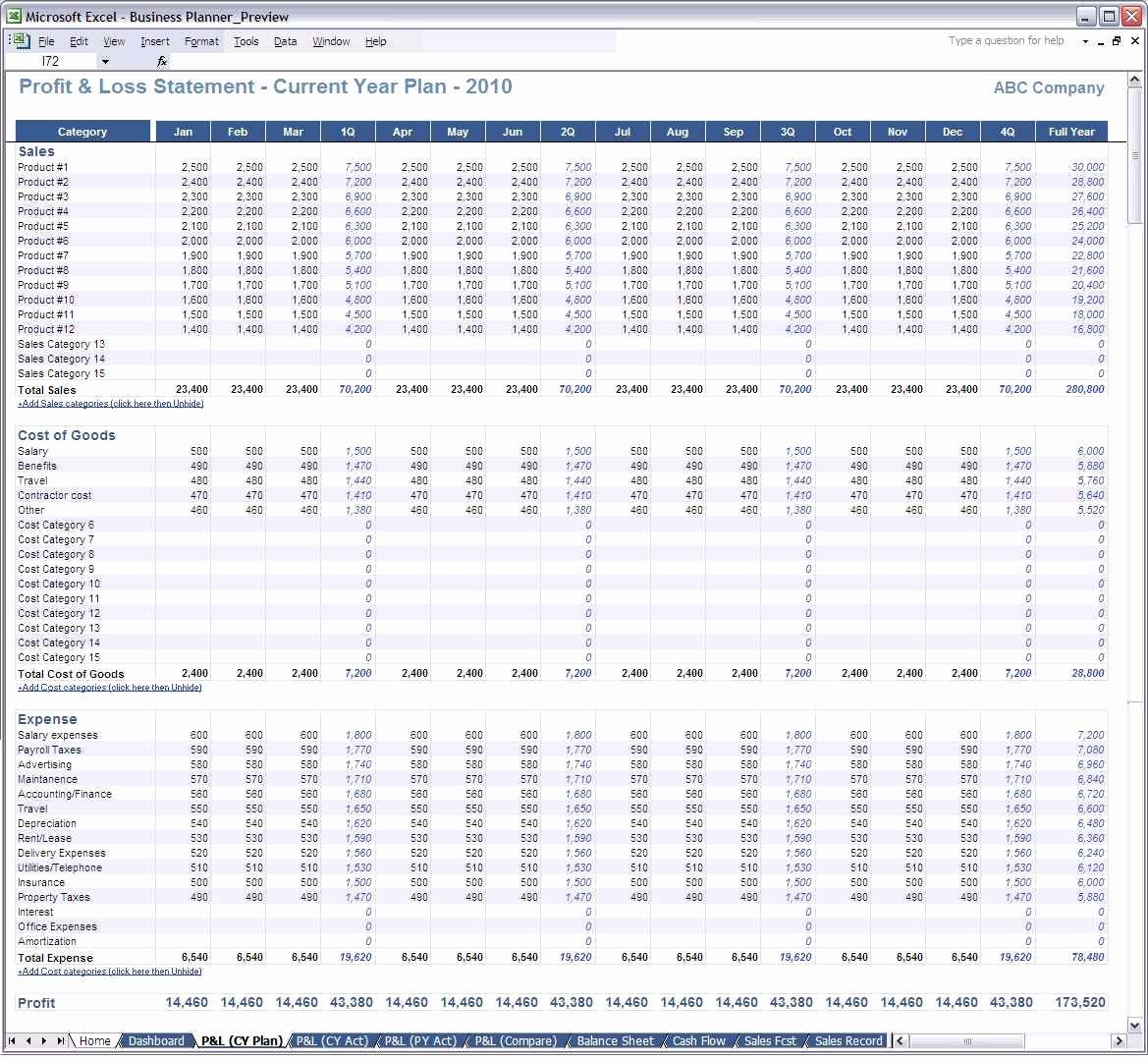 Trucking Profit and Loss Spreadsheet Unique Trucking Profit and Loss Spreadsheet