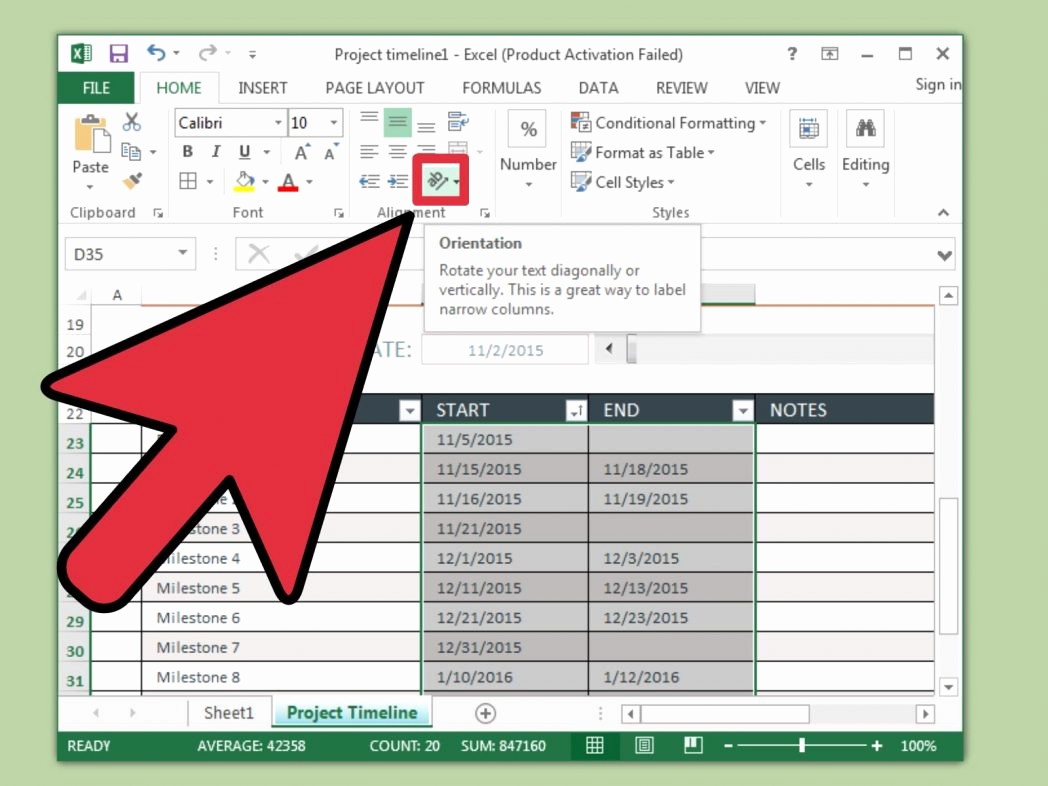 Turn Excel Into Graph Paper Best Of 3 Ways to Create A Timeline In Excel Wikihow Turn