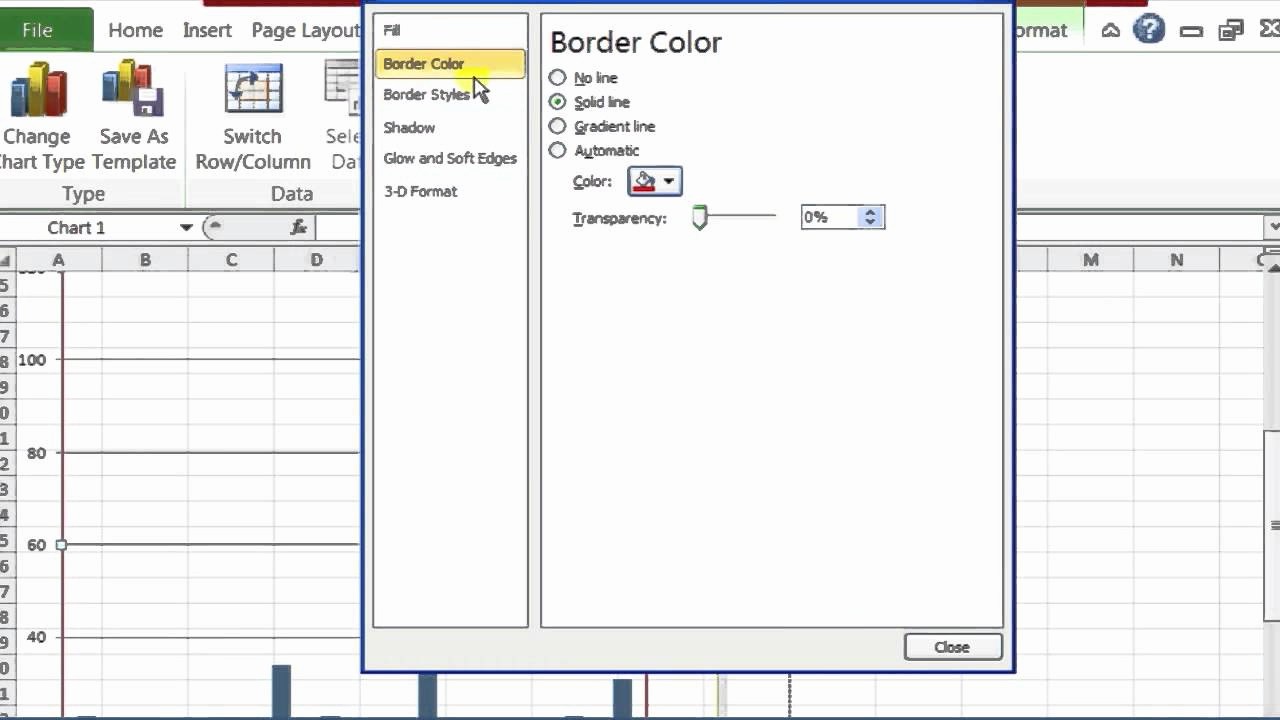 Turn Excel Into Graph Paper Elegant How to Change Grid Line Colors On A Chart with Microsoft