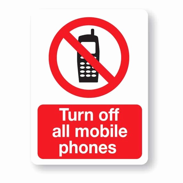 Turn Off Cell Phone Sign Awesome P30rp Turn Off All Mobile Phones Sign