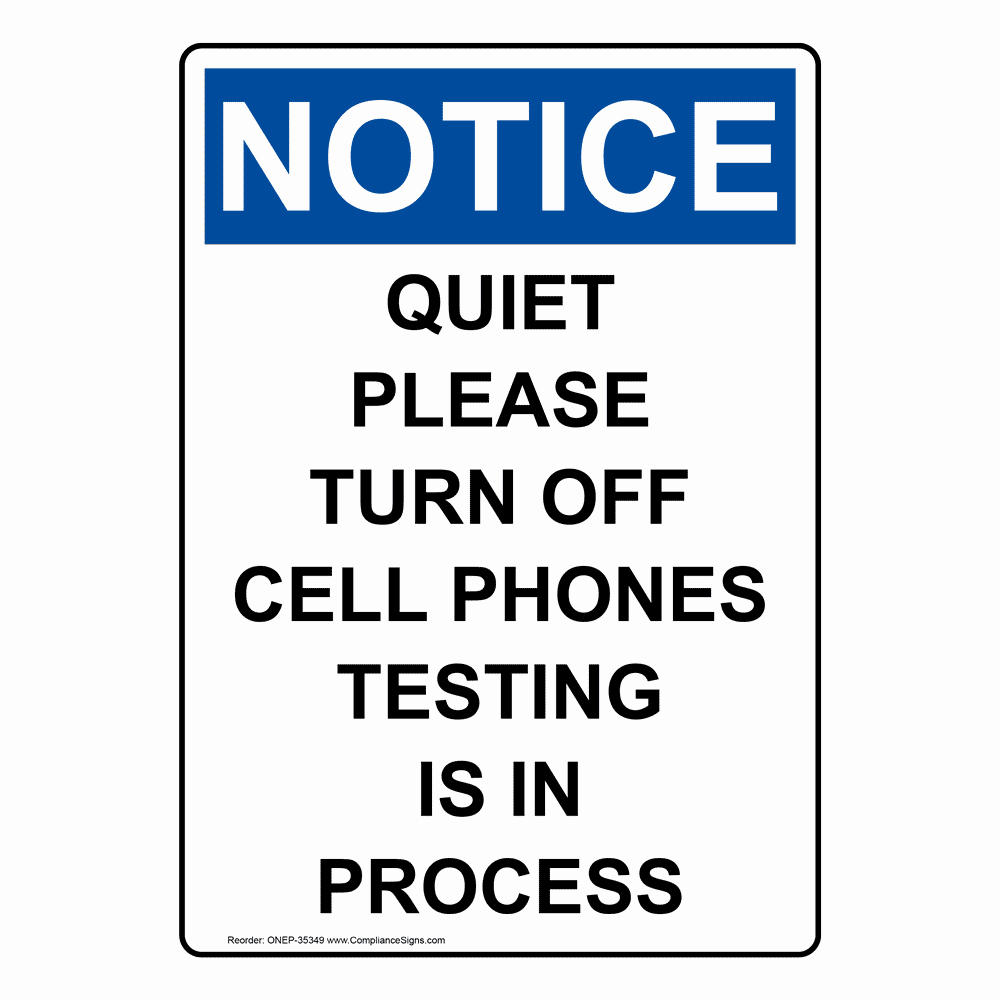 Turn Off Cell Phone Sign Elegant Portrait Osha Quiet Please Turn F Cell Phones Sign Onep