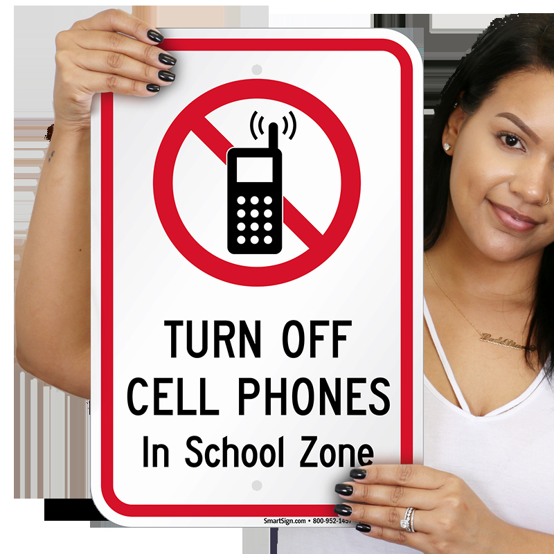 Turn Off Cell Phones Sign New Turn F Cell Phones In School Zone Sign No Cell Phone