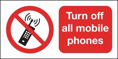 Turn Off Cell Phones Sign Unique Turn F All Mobile Phones Signs